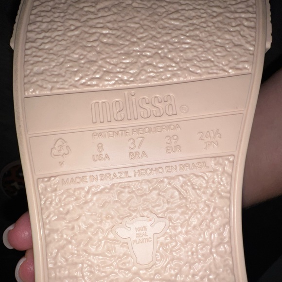 Melissa Cheetah print Slip on Mel Sneakers IN BEIGE/ ORANGE size 8 - Picture 6 of 6